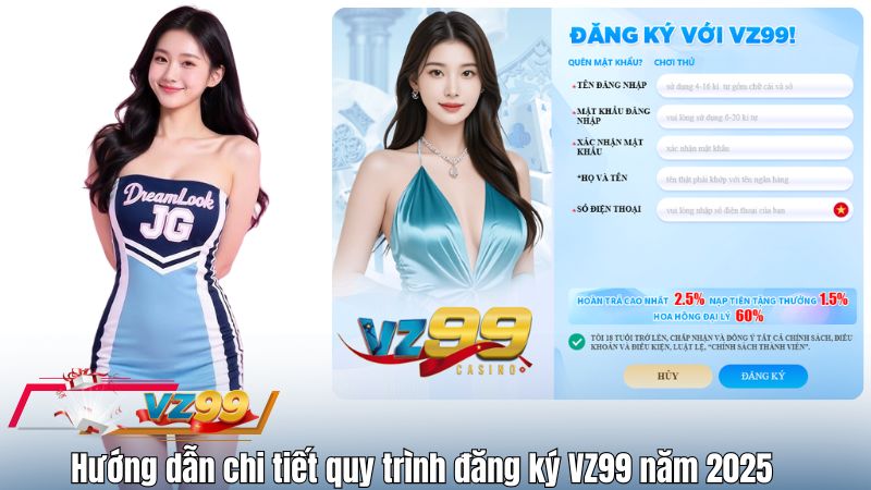 Hướng dẫn chi tiết quy trình đăng ký VZ99 năm 2025